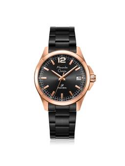 Alexandre Christie - Men Primo Steel Black Dial Stainless Steel Analog Watch - 1031MDBBRBA (M)