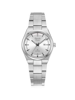 Alexandre Christie - Women Collection Silver Dial Stainless Steel Analog Watch - 8697LDBSSSL (M)