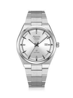 Alexandre Christie - Men Collection Silver Dial Stainless Steel Analog Watch - 8697MDBSSSL (M)