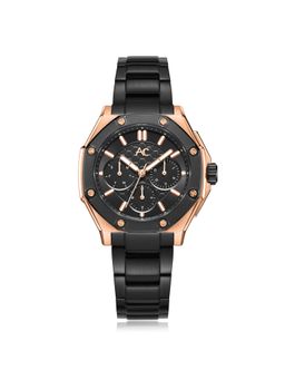 Alexandre Christie - Women Collection Rose Gold Dial Stainless Steel Analog Watch - 9601BFBBRBA (M)
