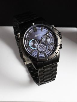 French Connection - Men Blue Dial Stainless Steel Analog Watch - FCH05BM (M)