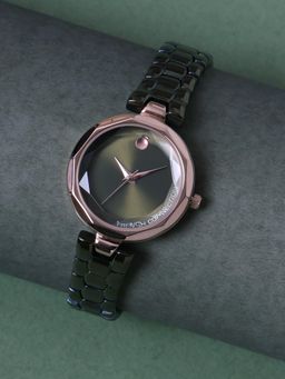 French Connection - Women Olive Dial Stainless Steel Analog Watch - FCH09OM (M)