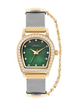 French Connection - Women Green Dial Stainless Steel Analog Watch - FCH12TM-G (M)