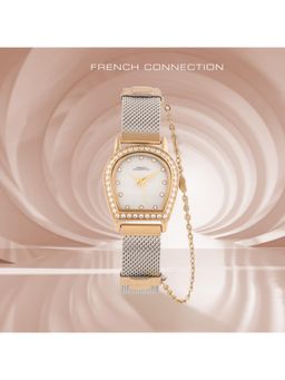 French Connection - Women White Dial Stainless Steel Analog Watch - FCH12TM (M)