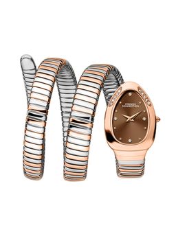 French Connection - Women Brown Dial Stainless Steel Analog Watch - FCN0110BRTM (M)