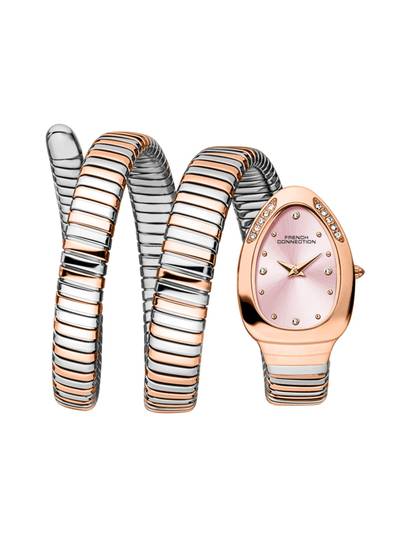 Women Pink Dial Stainless Steel Analog Watch - FCN0110RTM (M)