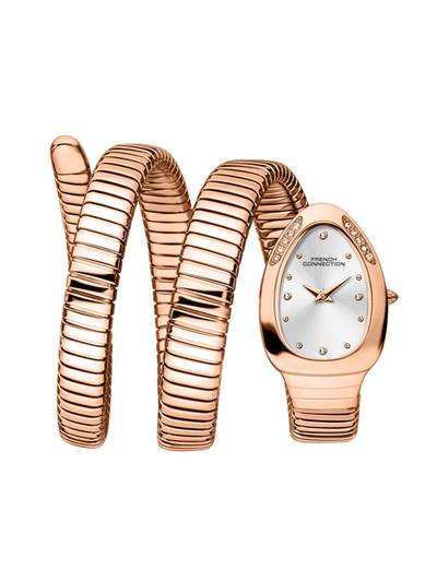 Women Silver Dial Stainless Steel Analog Watch - FCN0110SRGM (M)