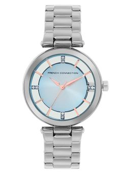 French Connection - Women Blue Dial Stainless Steel Analog Watch - FCN095SM (M)