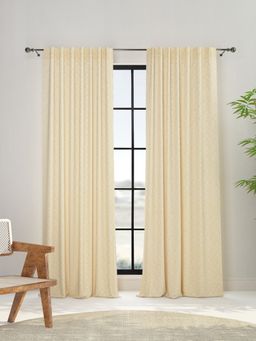 Fabindia - Ihania Cotton Woven Cutwork Curtain