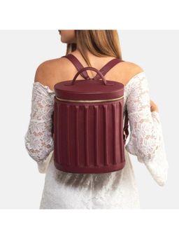 Gioia - Maroon Drum Backpack