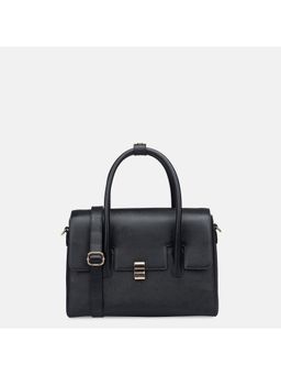 Gioia - Black Saffiano Medium Top Handle Handbag