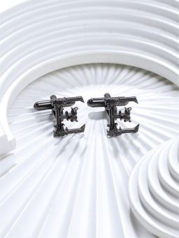 Cosa Nostraa - Solid Charcoal Energetic E Cufflinks