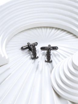 Cosa Nostraa - Solid Charcoal Iconic I Cufflinks