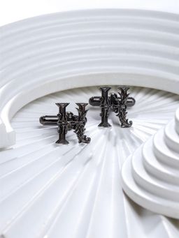 Cosa Nostraa - Solid Charcoal Kind K Cufflinks