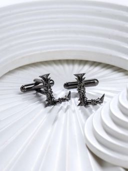 Cosa Nostraa - Solid Charcoal Lavish L Cufflinks
