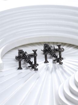 Cosa Nostraa - Solid Charcoal Noble N Cufflinks