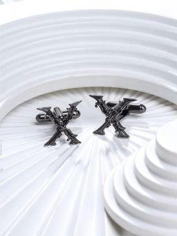 Cosa Nostraa - Solid Charcoal Extraordinary X Cufflinks