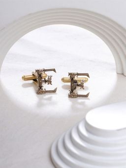 Cosa Nostraa - Solid Gold Energetic E Cufflinks