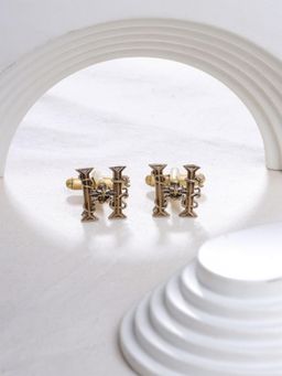 Cosa Nostraa - Solid Gold Handsome H Cufflinks