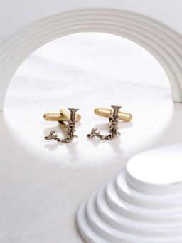 Cosa Nostraa - Solid Gold Joyful J Cufflinks