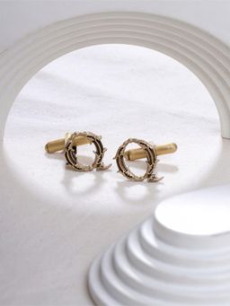 Cosa Nostraa - Solid Gold Quirky Q Cufflinks