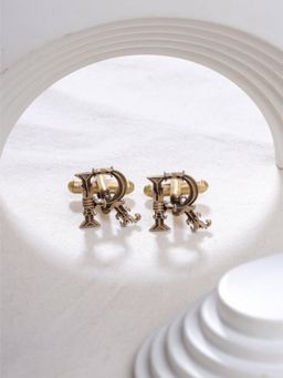 Cosa Nostraa - Solid Gold Royal R Cufflinks