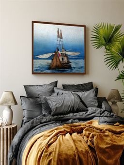 The Art House - Abstract Painting Multicolor (40X30 Inches)