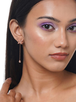 Joker and Witch - Joker & Witch Annabella White & Rose Gold Earring