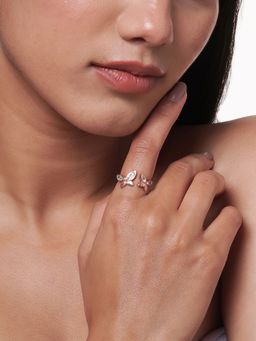 Joker and Witch - Joker & Witch Flutura White & Rose Gold Ring