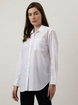 Marks & Spencer - White Plain Regular Fit Shirt