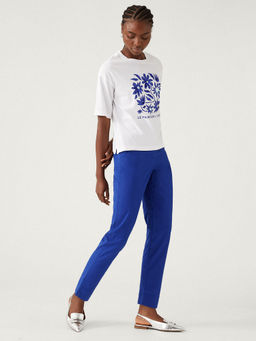 Marks & Spencer - Cotton Rich Straight Trouser
