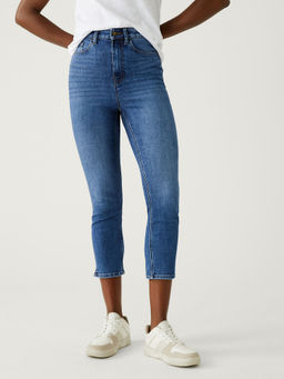 Marks & Spencer - Supersoft High Waisted Skinny Cropped Jeans