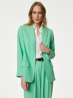Marks & Spencer - Crepe Relaxed Single Breasted Blazer