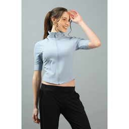 RYZ - Women Enhance Elbow Half Sleeves Jacket Grey