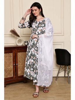 Rajnandini - Women's Cotton Blend Floral Printed Kurta and Pant With Dupatta (Set of 3)