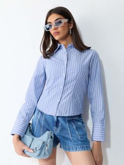 The Souled Store - Tailored Stripe League Women Fitted Shirt
