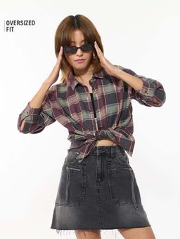 The Souled Store - Plaid Hazel Women Boyfriend Shirt