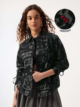 The Souled Store - Official Hello Kitty The Sketch Women Boyfriend Shirt