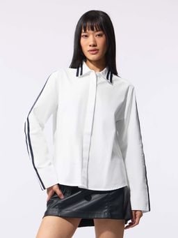 The Souled Store - Easy Solids Oyster Women Shirt