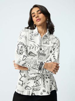 The Souled Store - Official Peanuts A Day In The Life Women Boyfriend Shirt