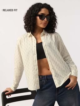 The Souled Store - Stripe Shirt Marina Women Shirt