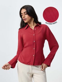 The Souled Store - Statement Ruby Women Fitted Shirt