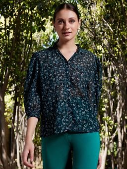 STREET 9 - Green Frill Shirt