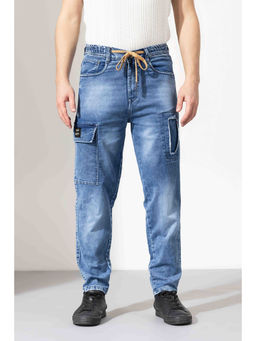 GRITSTONES - Men Blue Solid/Plain Denim Jeans