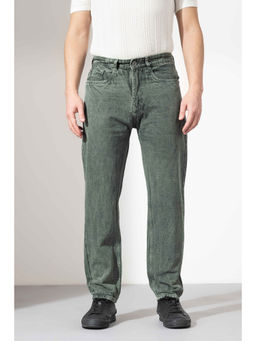 GRITSTONES - Men Olive Solid/Plain Denim Jeans