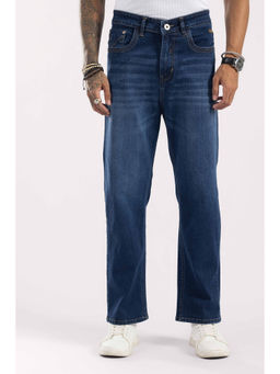 GRITSTONES - Men Navy Blue Solid/Plain Denim Jeans