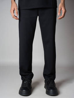 HOP HEAD - Men Black Textured Corduroy Trouser