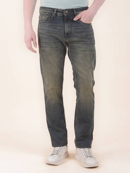 Cantabil - Men Khaki Solid/Plain Polycotton Jeans