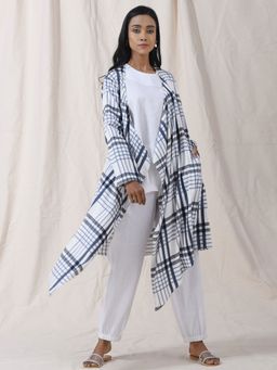 Vasstram - Plaid Overlay White