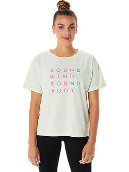 ASICS - W Trng Core Relaxed Graphic Green Women's T-Shirt